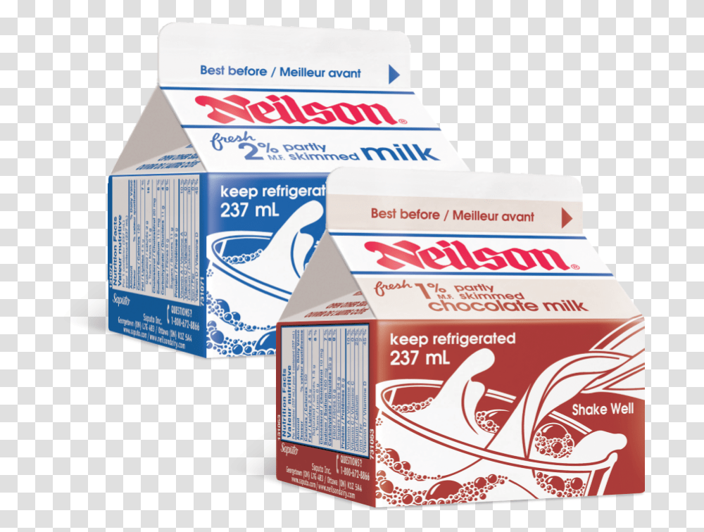 Milk 237ml White Milk Carton Neilson, First Aid, Box, Cardboard, Label Transparent Png