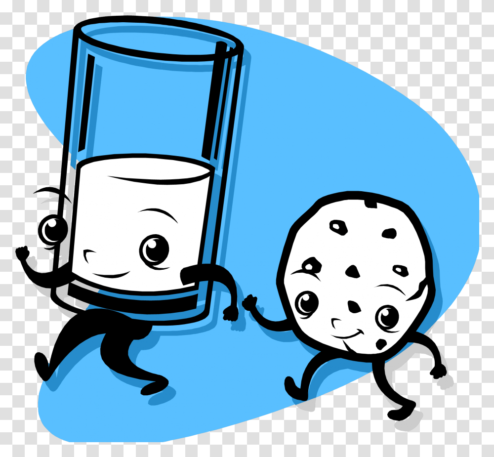 Milk And Cookies, Drawing, Doodle, Glass Transparent Png