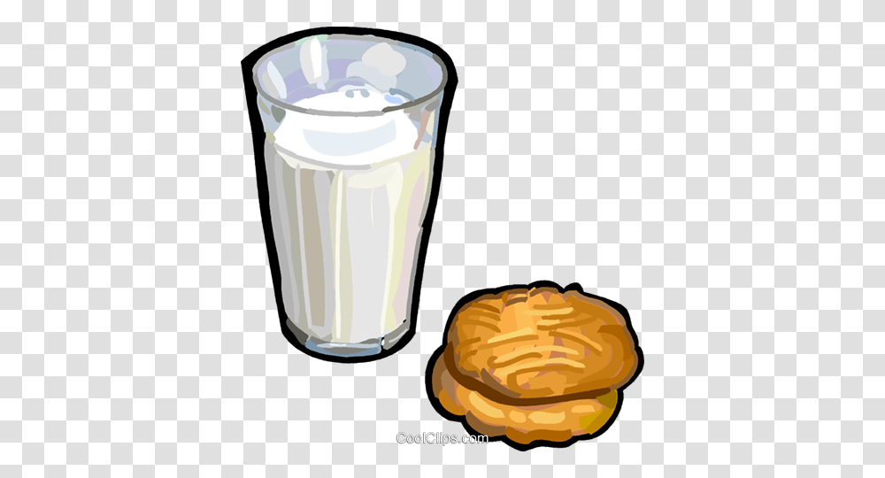 Milk And Cookies Royalty Free Vector Clip Art Illustration, Beverage, Drink, Juice, Milkshake Transparent Png