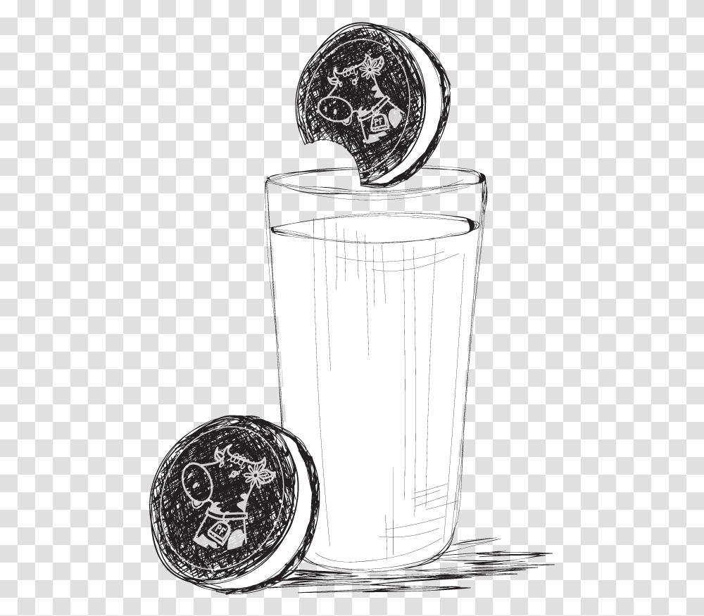 Milk And Cookies Sketch, Beverage, Drink, Logo Transparent Png