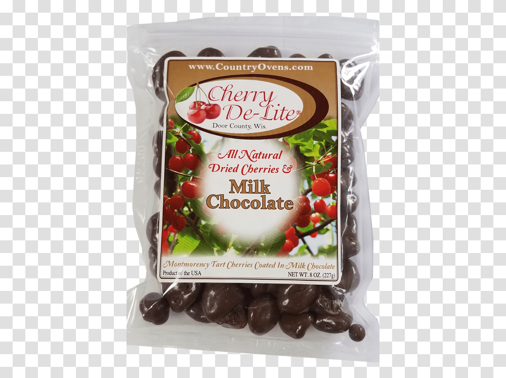 Milk Chocolate Covered Cherry De Lite Cherry, Plant, Food, Sweets, Fruit Transparent Png