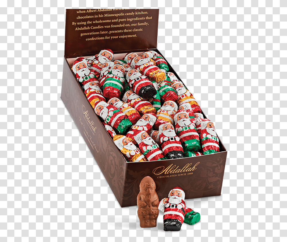 Milk Chocolate Foiled Mini Santas Chocolate Truffle, Book, Box, Accessories, Accessory Transparent Png