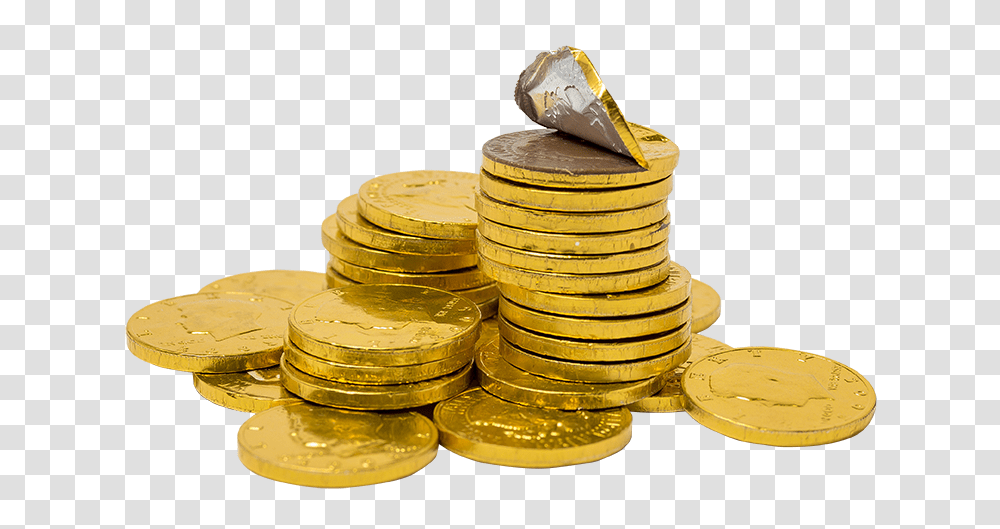 Milk Chocolate Gold Coins Frankford Candy, Money, Treasure Transparent Png