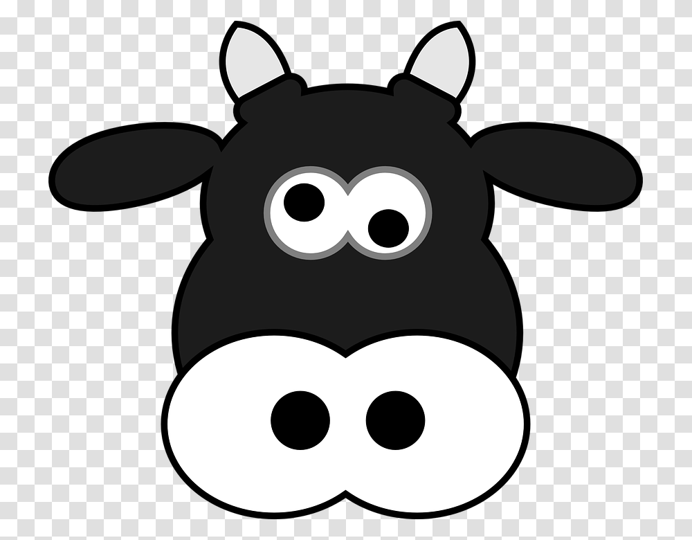 Milk Cow Milker Dairy Funny Cow Face Cartoon, Mammal, Animal, Snout, Cross Transparent Png