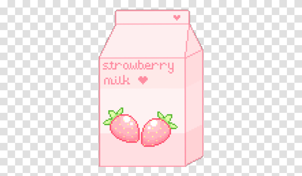 Milk Cute Kawaii Soft Korean Pinky Pink Aestethic Apple, Food, Carton, Box, Cardboard Transparent Png