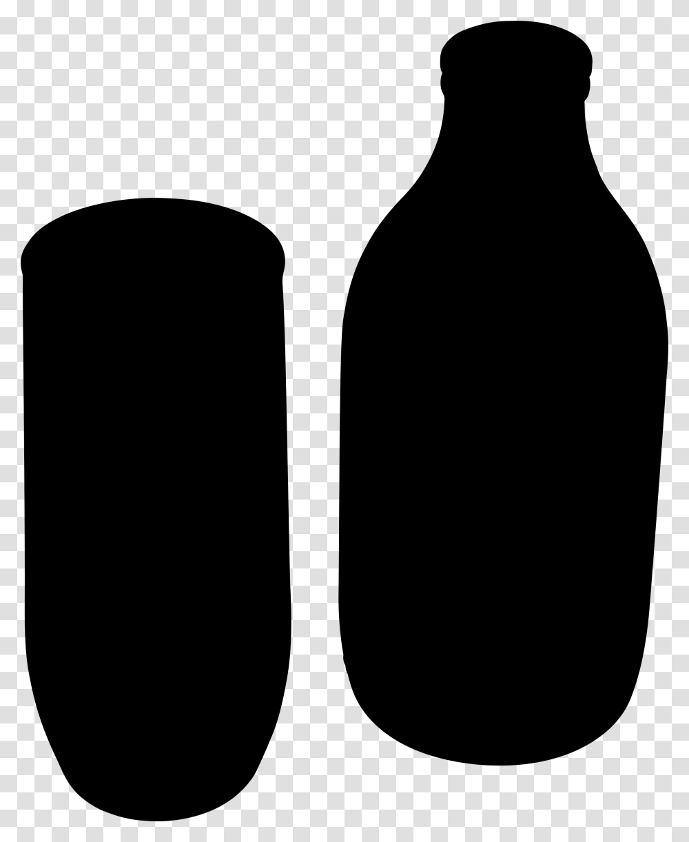 Milk Glass Silhouette, Stencil, Arrow, Bottle Transparent Png