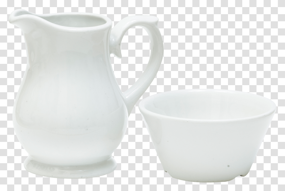 Milk Jug And Sugar Bowl Download Ceramic, Water Jug Transparent Png