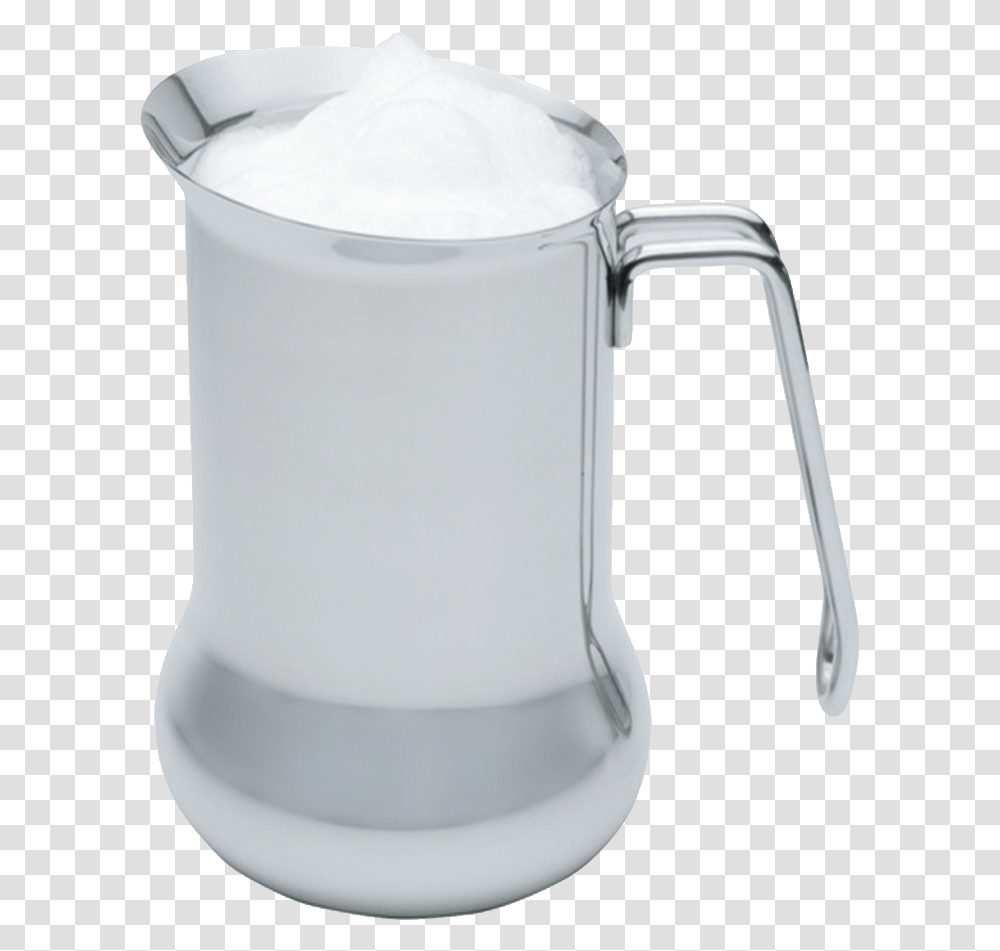 Milk Jug Stainless Steel Milk Frothing Jug, Beverage, Drink, Glass, Stein Transparent Png