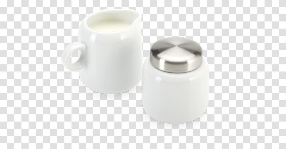 Milk Sugar Set, Jar, Porcelain, Pottery Transparent Png