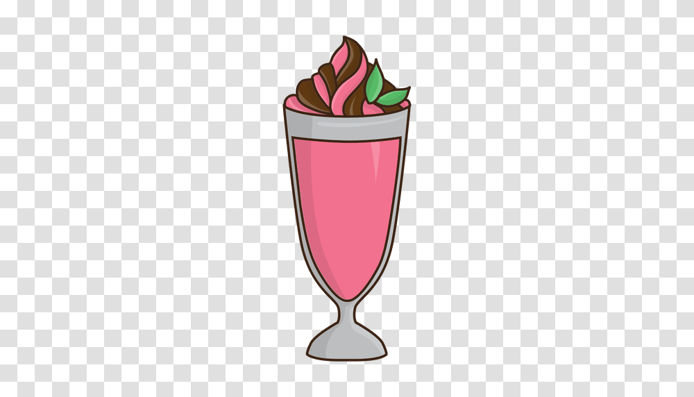 Milkshake Clipart Strawberry Milkshake, Glass, Goblet, Trophy, Sweets Transparent Png