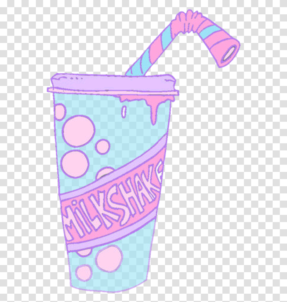 Milkshake Pastel Pink Illustration Ftestickers Freetoed Coloring Pages Milkshake, Soda, Beverage, Drink, Bucket Transparent Png