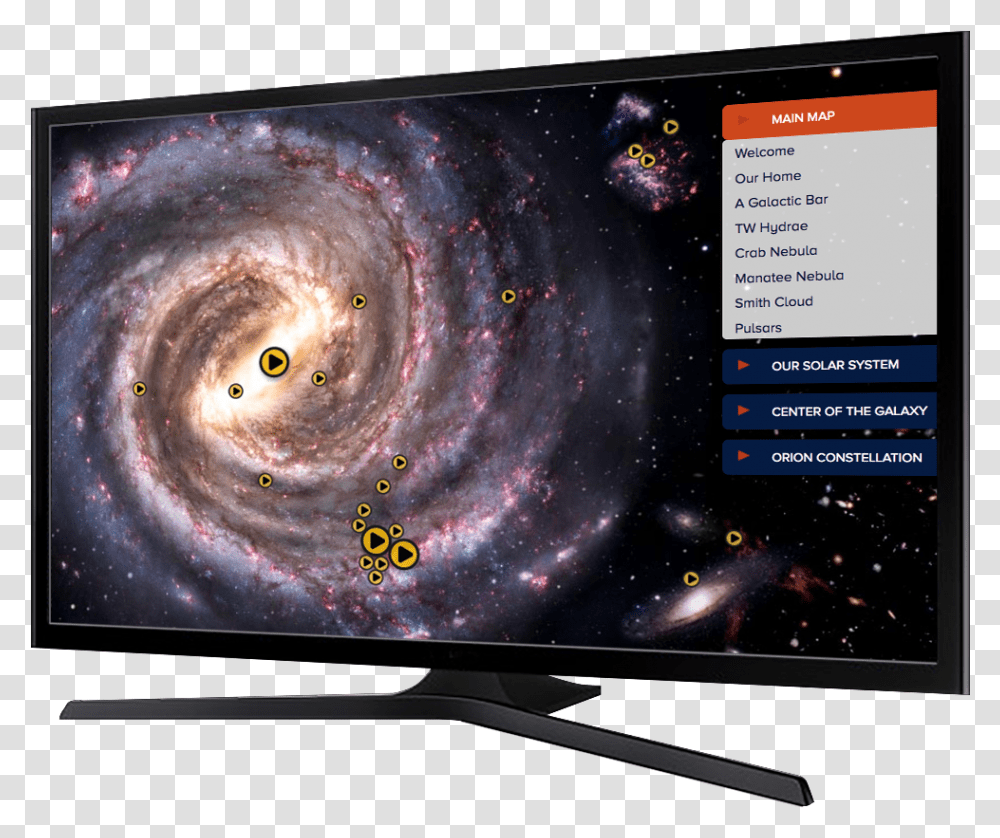 Milky Way Galaxy We Exist In Universe, Monitor, Screen, Electronics, Display Transparent Png