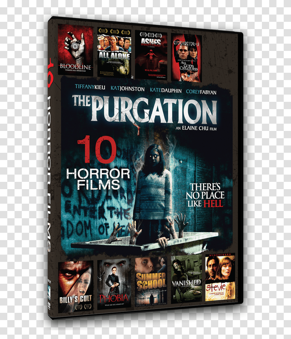 Mill Creek 10 Horror Collection, Person, Human, Poster, Advertisement Transparent Png