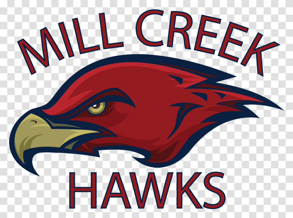 Mill Creek Hawks With Hawk Head Logo Mill Creek, Poster, Advertisement, Flyer, Paper Transparent Png