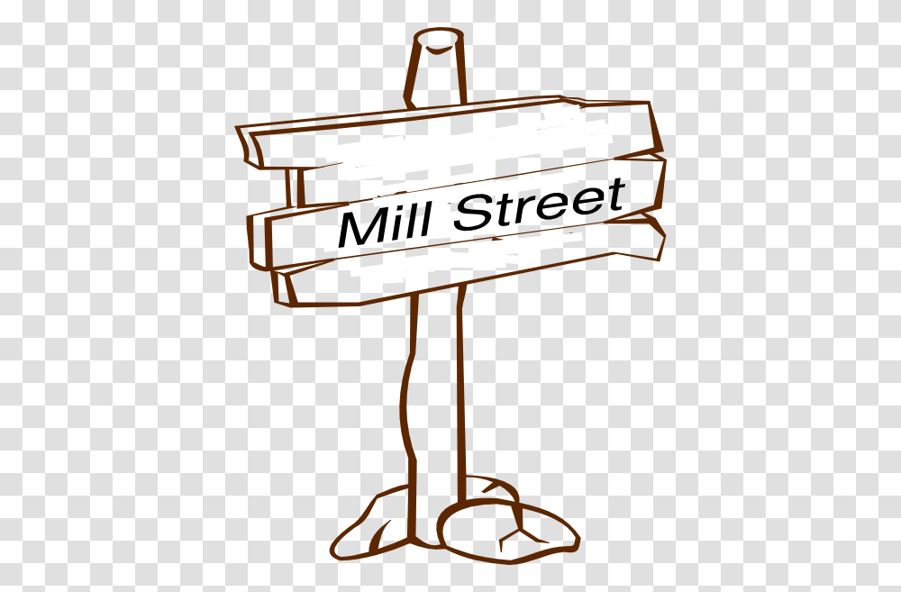 Mill Street Sign Clip Art, Bow, Stand, Shop Transparent Png