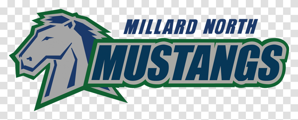 Millard North Mustang Logo Download Millard North High School Mustangs, Word, Food, Sweets Transparent Png