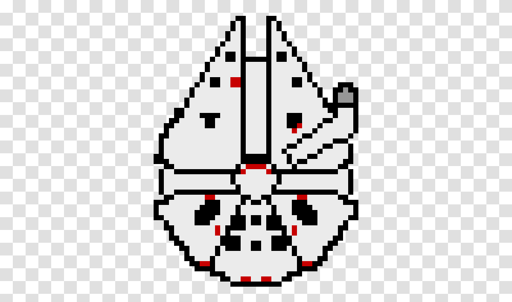 Millenium Falcon Pixel Art Maker Circle, Rug, Stencil, Vehicle, Transportation Transparent Png