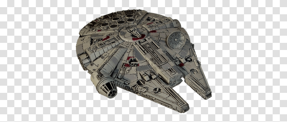 Millennium Falcon 3 Image Making Of Star Wars X Wing, Spaceship, Aircraft, Vehicle, Transportation Transparent Png