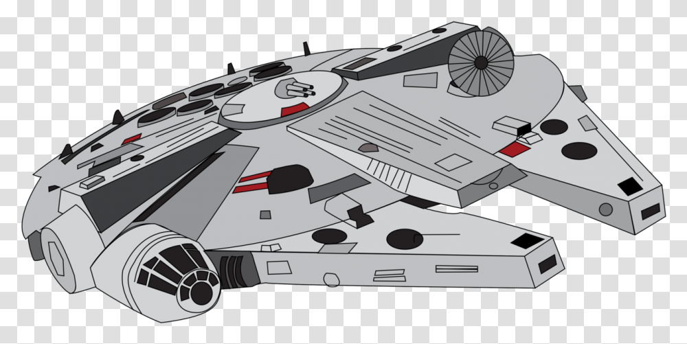 Millennium Falcon By Ejlightning007arts Star Wars Millennium Falcon Cartoon, Vehicle, Transportation, Aircraft, Spaceship Transparent Png
