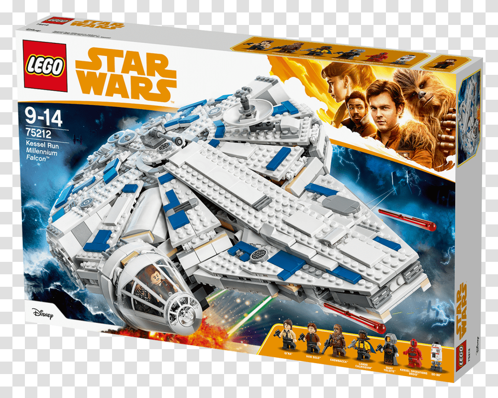 Millennium Falcon Kessel Run Lego, Person, Toy, Spaceship, Aircraft Transparent Png