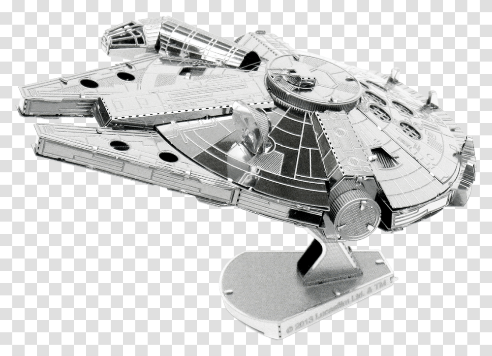 Millennium Falcon Metal Earth Star Wars Models, Spaceship, Aircraft, Vehicle, Transportation Transparent Png