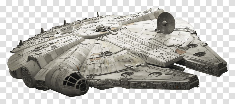 Millennium Falcon Star Wars Millennium Falcon, Spaceship, Aircraft, Vehicle, Transportation Transparent Png