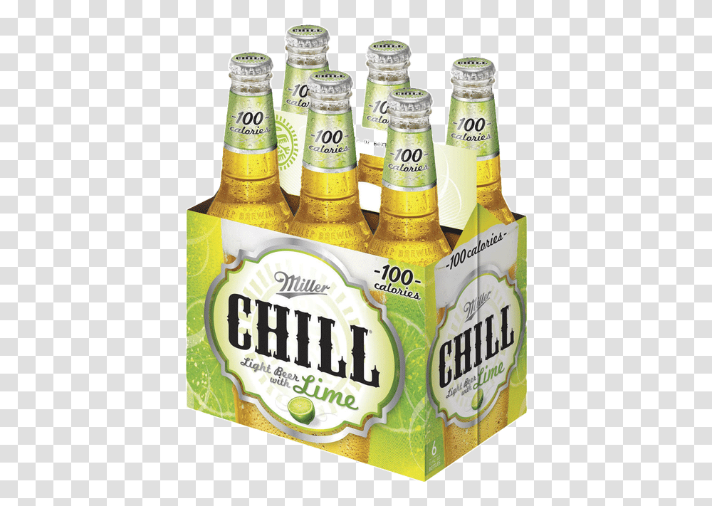 Miller Chill Lime, Beer, Alcohol, Beverage, Drink Transparent Png