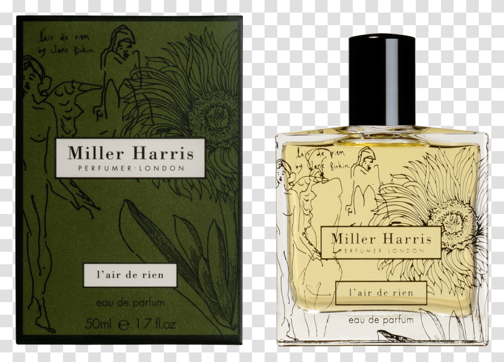 Miller Harris L Air De Rien Eau De Parfum Spray 50ml Miller Harris, Bottle, Cosmetics, Perfume, Box Transparent Png