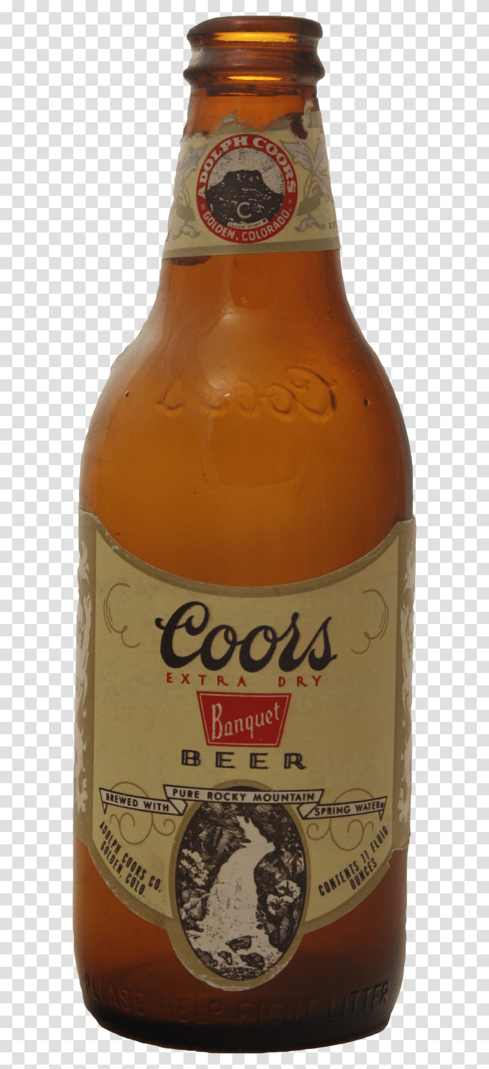 Miller Lite Bottle Glass Bottle, Beer, Alcohol, Beverage, Drink Transparent Png
