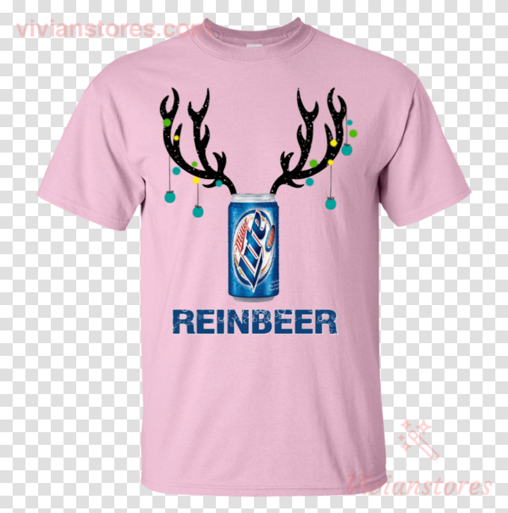 Miller Lite Reinbeer Funny Beer Reindeer Christmas Bud Light Christmas Sweater, Apparel, T-Shirt, Person Transparent Png