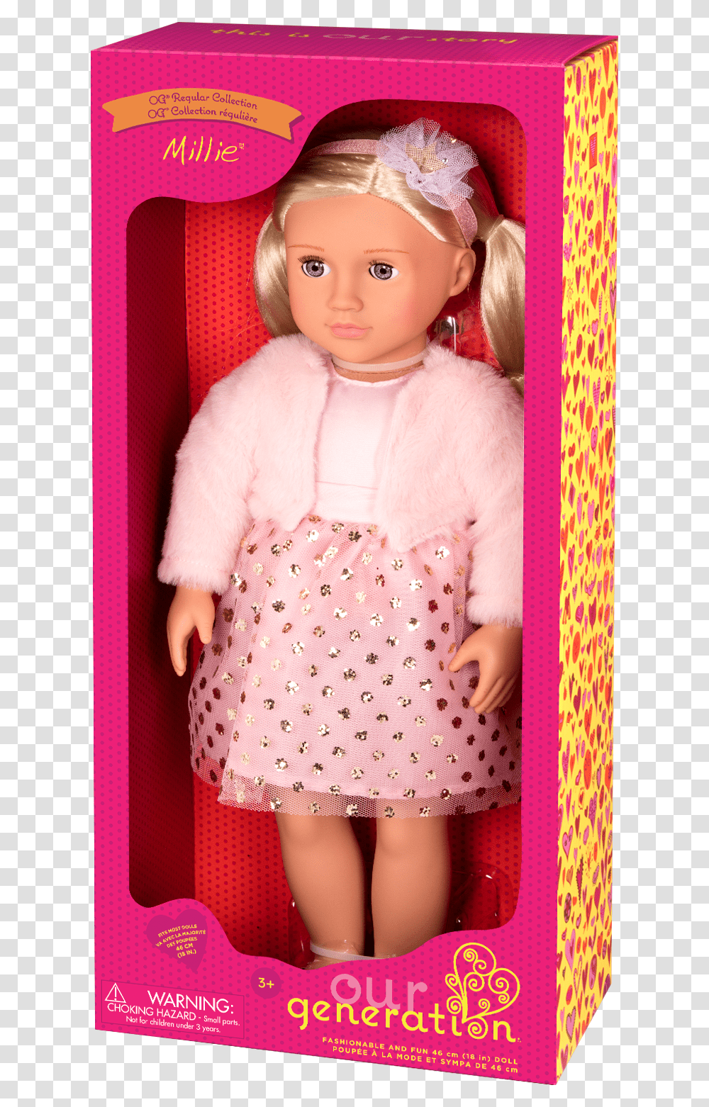 Millie Regular 18 Inch Doll In Packaging Our Generation Dolls Boys, Toy, Person, Human, Barbie Transparent Png