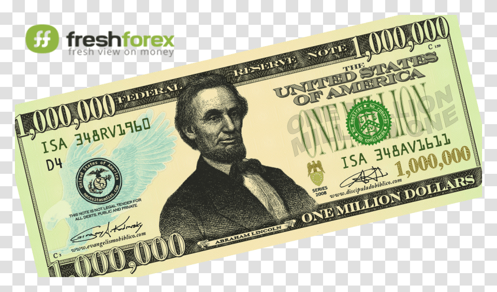 Million Dollar Bill, Person, Human, Money Transparent Png