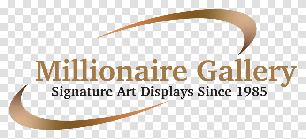 Millionaire Gallery Calligraphy, Logo, Trademark Transparent Png
