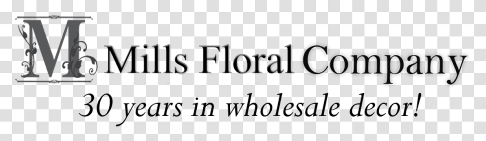 Mills Floral Company Calligraphy, Word, Alphabet, Label Transparent Png