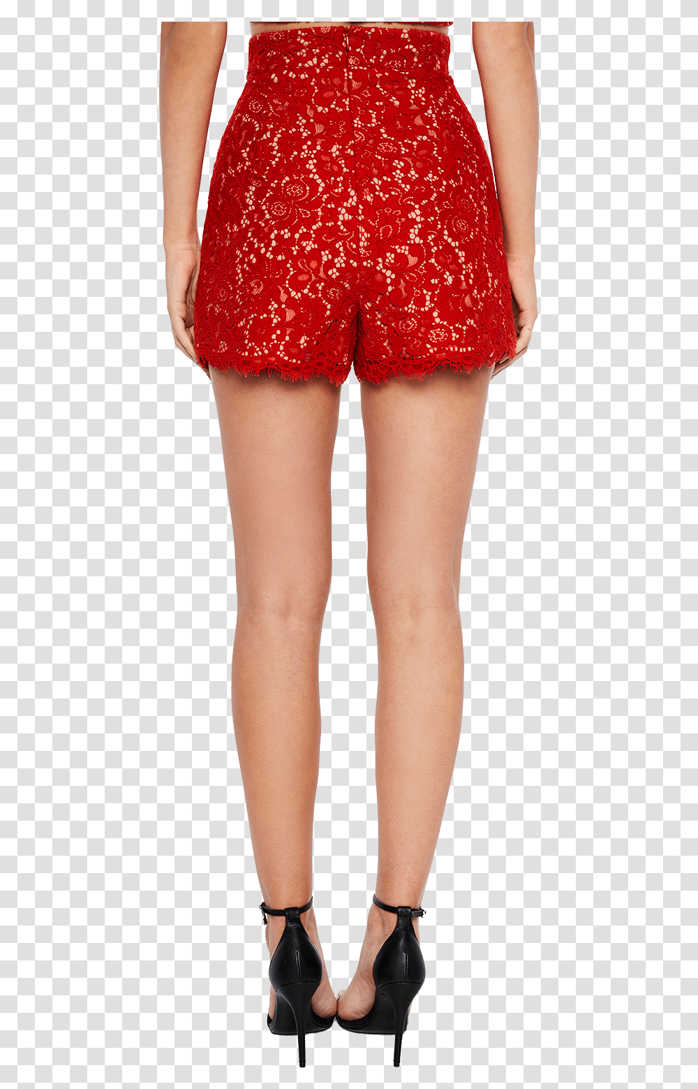 Milos Lace Short In Colour True Red, Apparel, Lingerie, Underwear Transparent Png