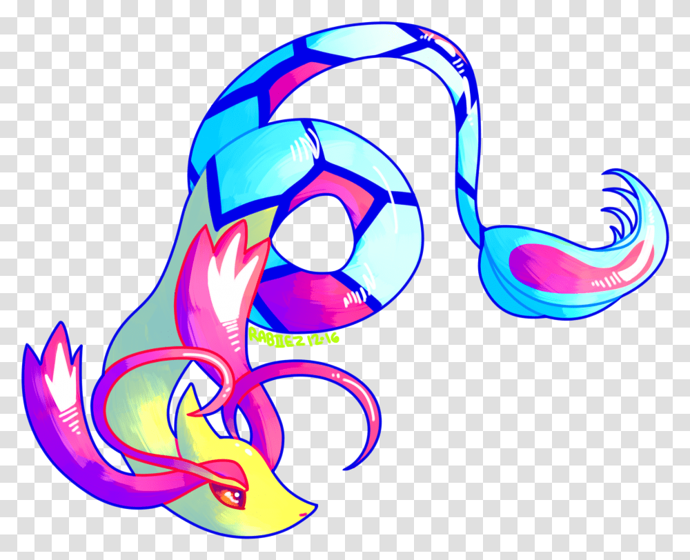 Milotic Redraw Artistic, Graphics, Helmet, Clothing, Apparel Transparent Png