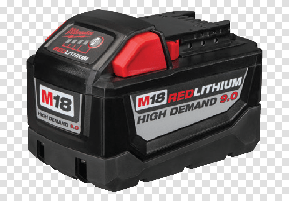 Milwaukee 12ah 18v Battery, Machine, Box, Tool Transparent Png