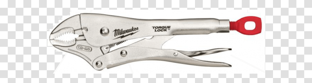 Milwaukee 5 In Locking Pliers Curved Jaw, Scissors, Blade, Weapon, Weaponry Transparent Png