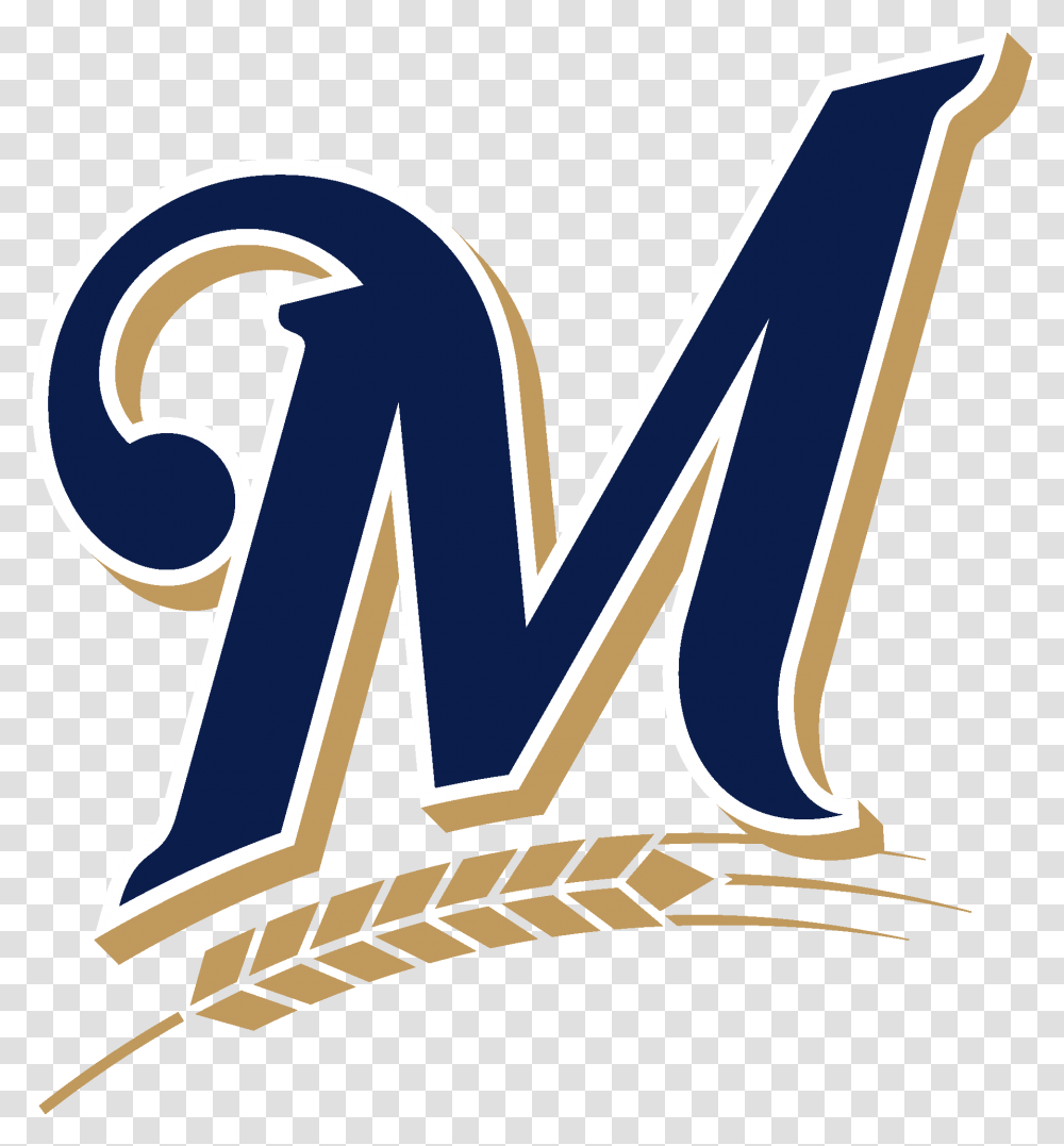 Milwaukee Brewers M Logo Milwaukee Brewers M Logo, Symbol, Word, Text, Hammer Transparent Png