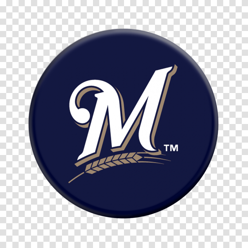 Milwaukee Brewers Popsockets Grip, Logo, Trademark Transparent Png