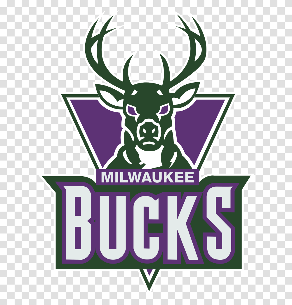 Milwaukee Bucks 1993 2006 Milwaukee Bucks Logo Red, Label, Animal Transparent Png