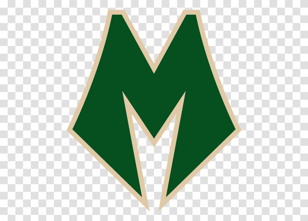 Milwaukee Bucks M Logo Logo Milwaukee Bucks, Symbol, Star Symbol, Trademark, Triangle Transparent Png