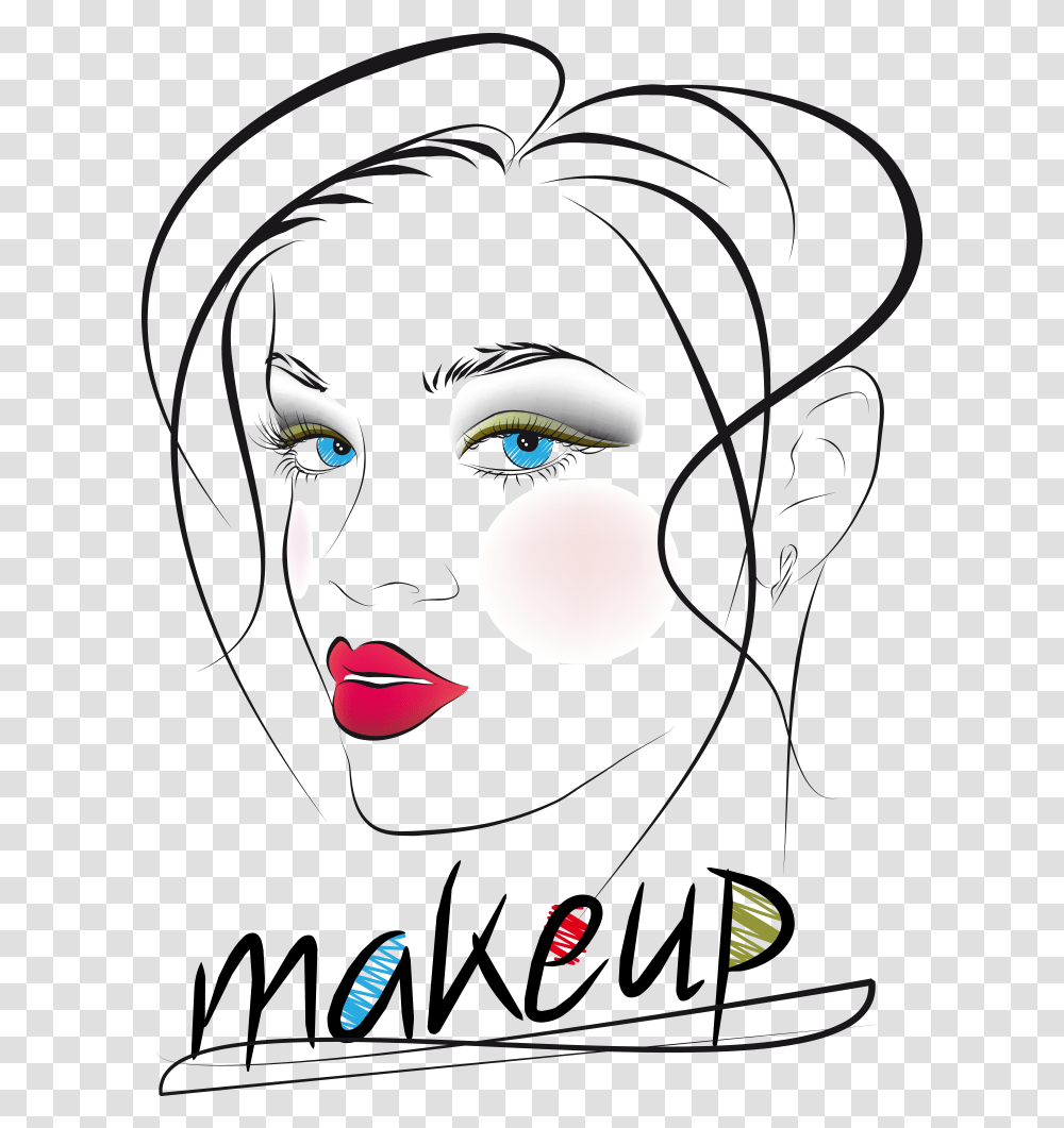 Mime Drawing Face Paint Beautiful Woman Face Vector, Floral Design, Pattern Transparent Png