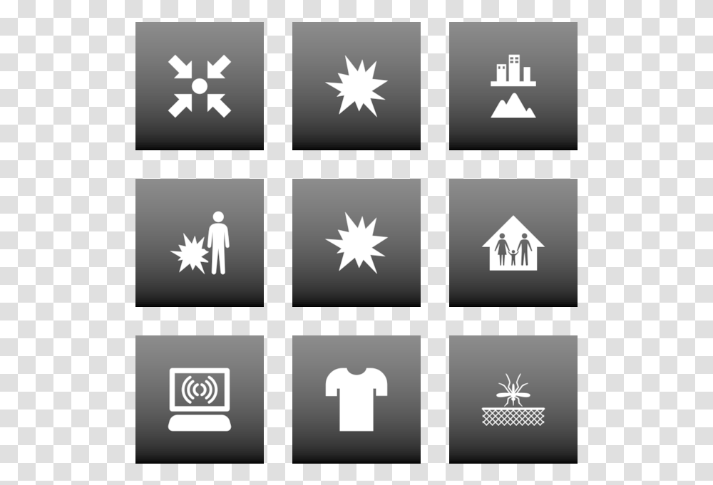 Mimetype Icon In Style Flat Square White On Black Gradient Graphic Design, Number, Stencil Transparent Png
