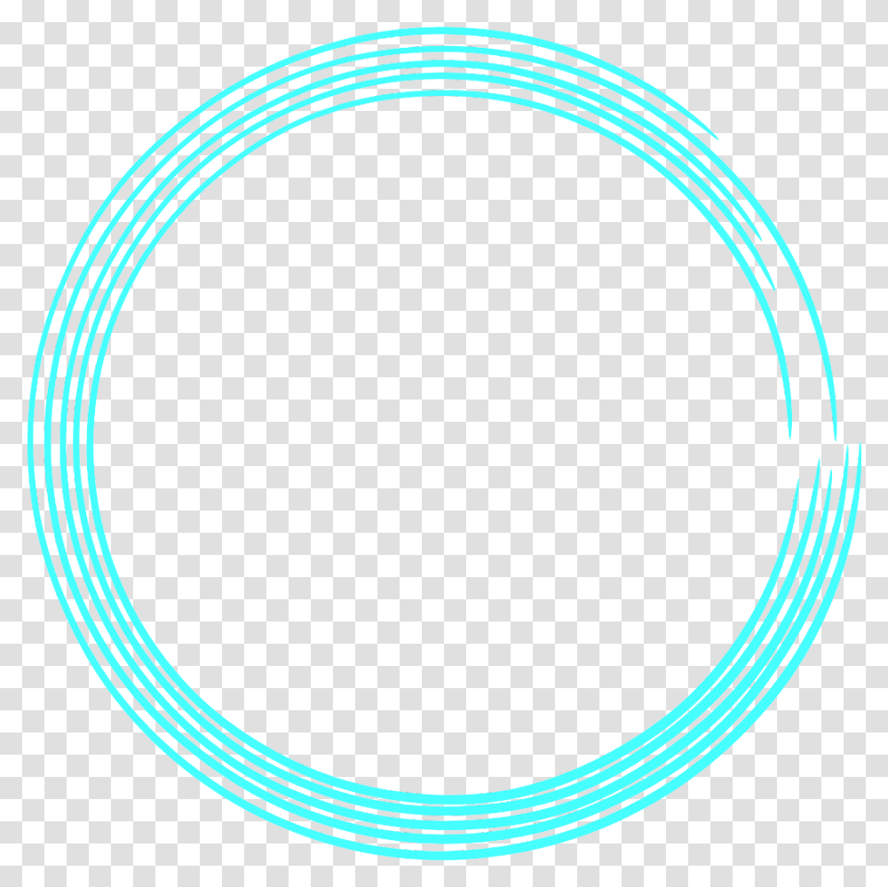 Mimi Neon Blue Roundcircle Rounds Yuvarlak Neon Yuvarlak Cerceve, Wire Transparent Png