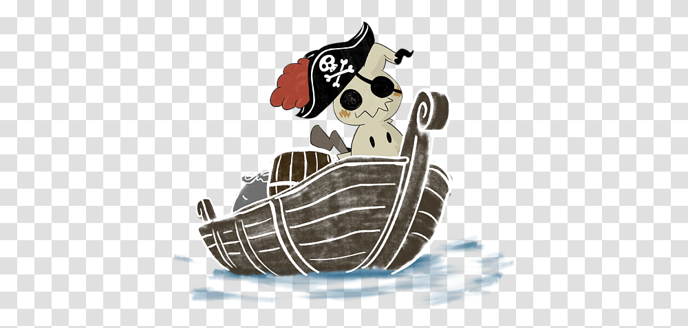 Mimikyu Sailing Pirate Portable Battery Charger Piracy Transparent Png