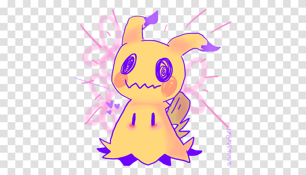 Mimikyu Twitter Search Cartoon, Graphics, Poster, Advertisement, Pattern Transparent Png
