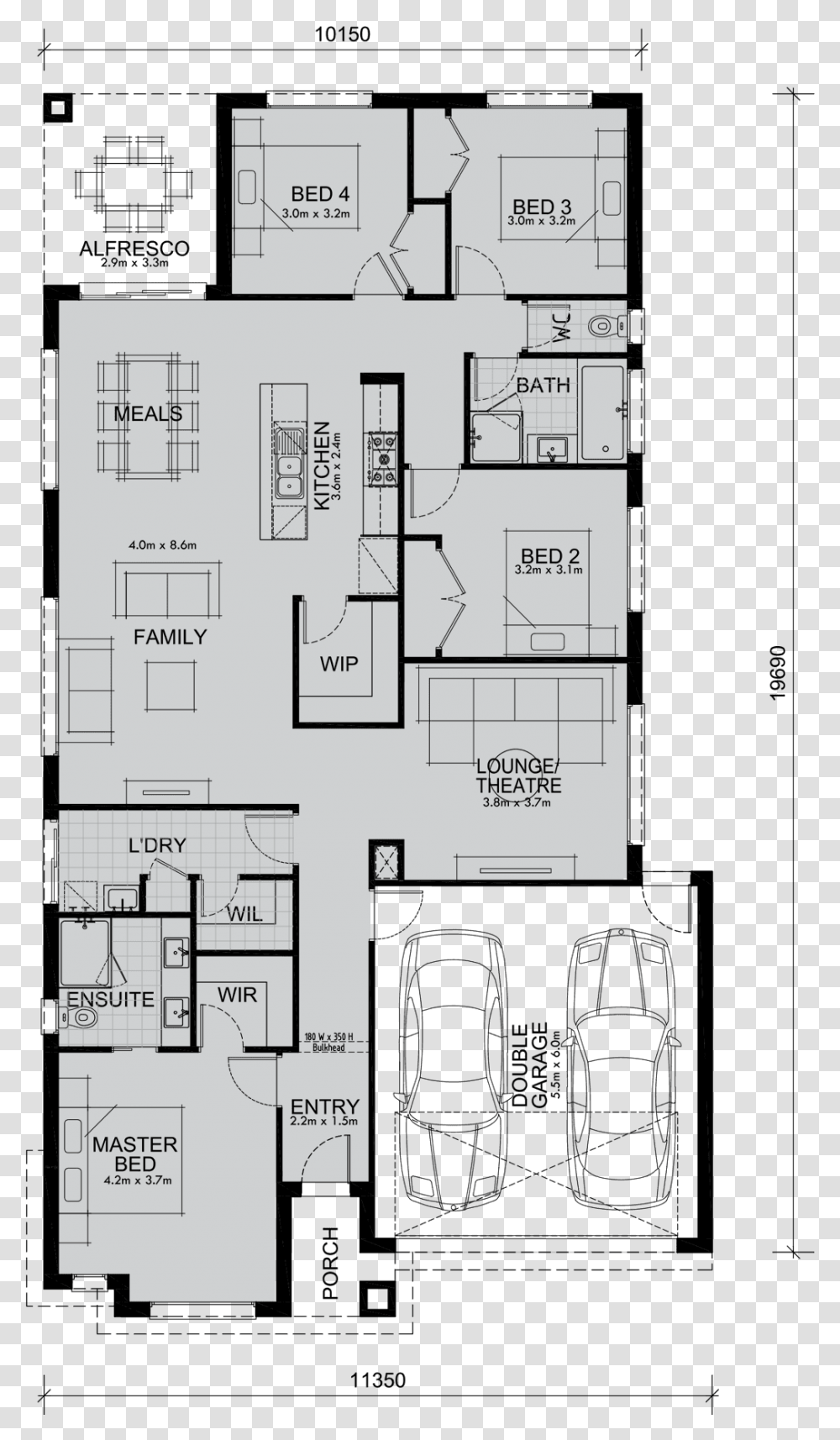 Mimosa Homes Hamilton, Floor Plan, Diagram, Plot Transparent Png
