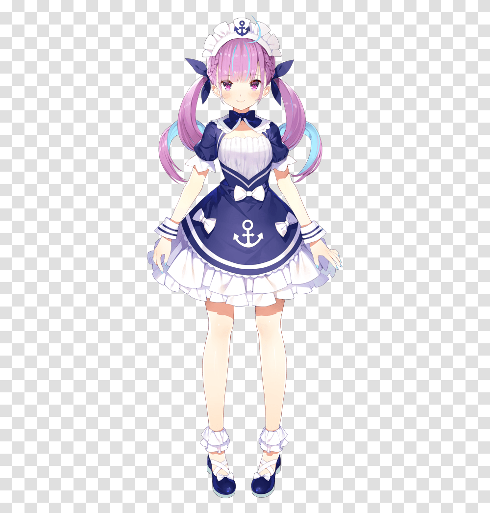 Minato Aqua From Hololive Hololive Identity, Costume, Person, Human, Doll Transparent Png
