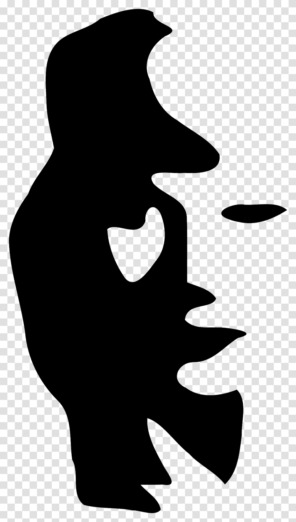 Mind Blowing Black And White Optical Illusion, Stencil, Person, Human, Silhouette Transparent Png